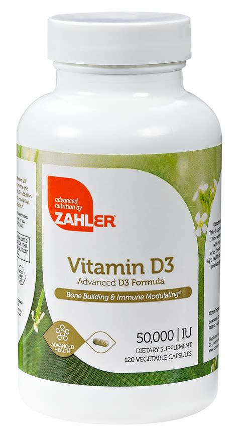 Zahler's: Vitamin D3 50000 IU - 120 Capsules - DoctorVicks.com