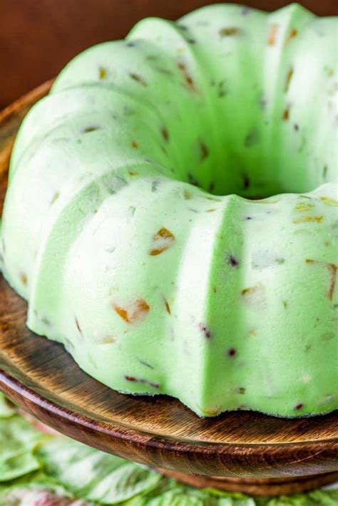 Creamy Lime Jello Salad! Flavored with lime jello and thickened with cream cheese and mayonnaise ...