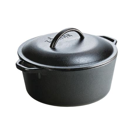 Cookware Pots & Pans Black 31x28x19 cm 5 Quart Pre-Seasoned Cast Iron ...