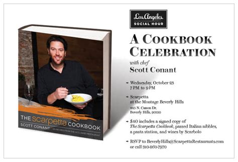 LAmag Social Hour: A Cookbook Party at Scarpetta October 23 - LAmag