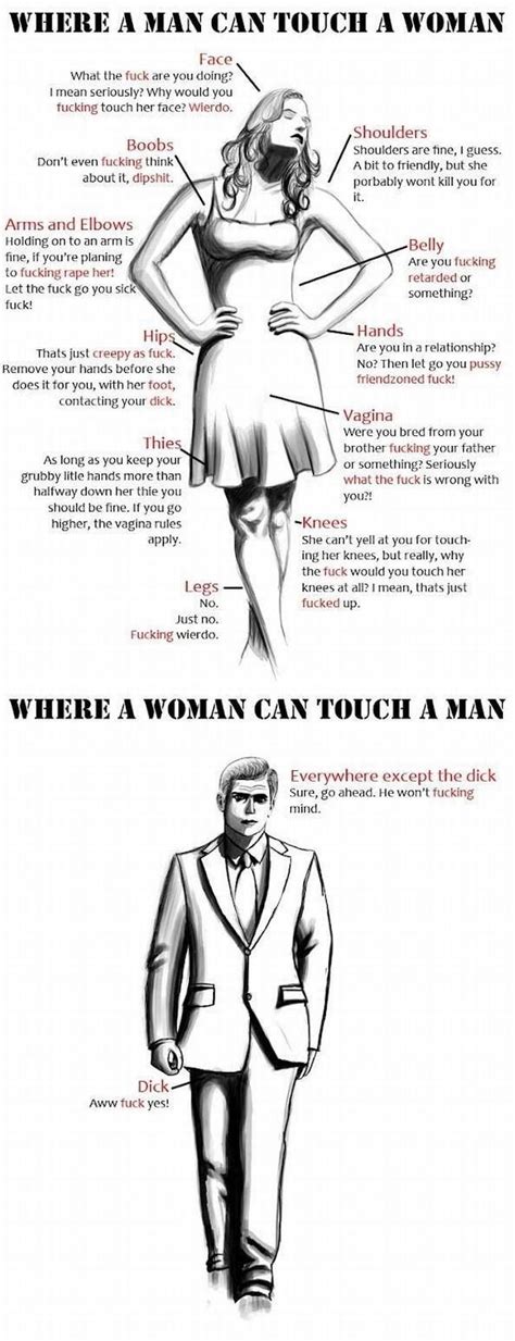 Touching: man vs woman | Men vs women humor, Men vs women, Funny