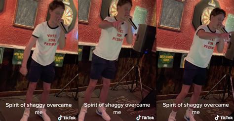 Guy Performing Shaggy's 'Angel' At Karaoke Goes Full Shaggy During Performance - borninspace