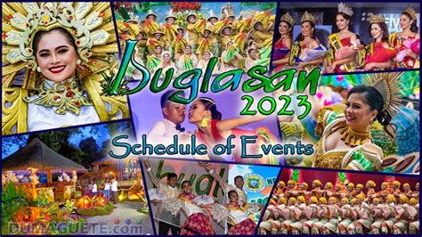 Buglasan Festival 2023 – Schedule of Events - Dumaguete