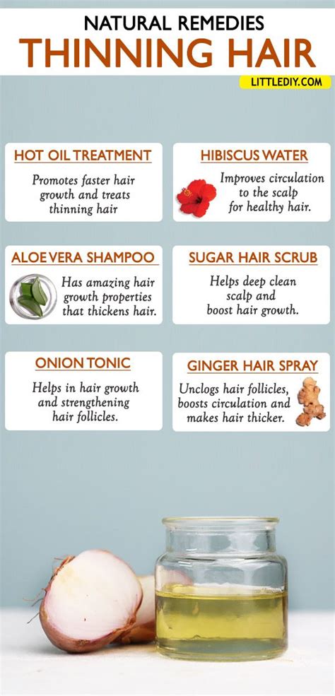 BEST REMEDIES FOR THINNING HAIR - Little DIY | Thinning hair remedies, Hairstyles for thin hair ...