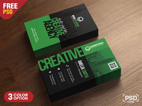 Creative Vertical Business Card PSD - PSD Zone