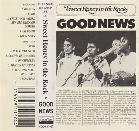 Sweet Honey In The Rock – Good News (Cassette) - Discogs