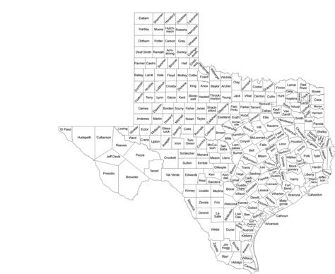 Texas County Map Printable - prntbl.concejomunicipaldechinu.gov.co