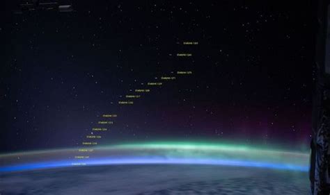 SpaceX starlink satellites zoom past ISS ruining stunning picture of aurora - Big World Tale