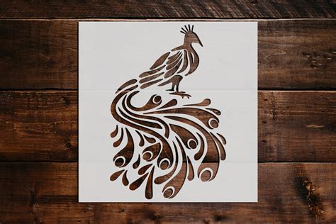 Peacock Stencil Reusable Peacock Stencil Art Stencil DIY - Etsy