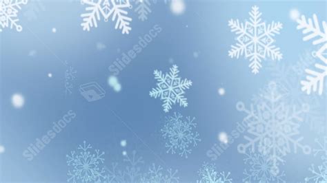 White Snowflake Weather Plain Nature Blue Powerpoint Background For ...