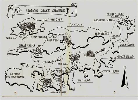 Tamsin & Cooke: Map of Sir France Drake Channel where we sailed for several days.