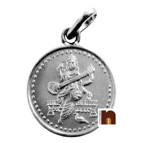 Shri Saraswati Yantra Pendant In Pure Silver (Energized & Activated) (5 ...