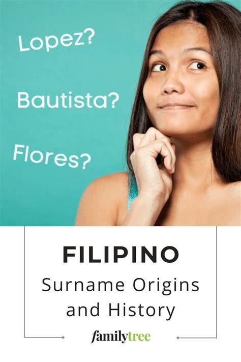 The Origins of Filipino Surnames in 2021 | Surnames, Christian names, Spanish last names