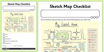 Sketch Map Checklist Worksheet / Worksheet (professor feito)