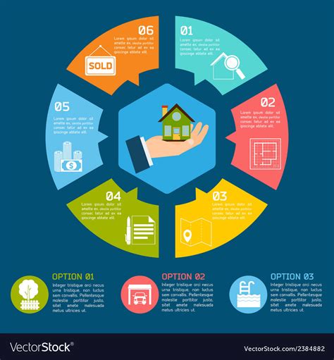 Real estate infographics Royalty Free Vector Image