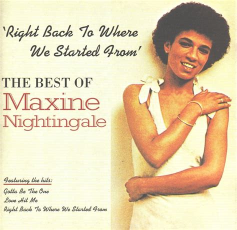 Right Back to Where We Started From (The Best of Maxine Nightingale): Amazon.ca: Music