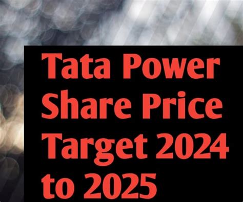 Tata Power Share price 2024 to 2025