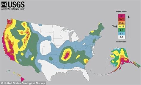 U.S. Earthquake Zones - Global Economic Intersection