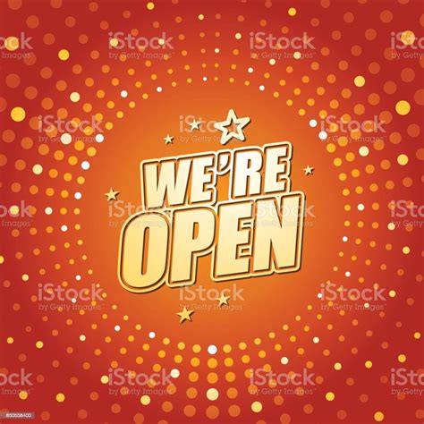 Were Open Banner Stock Illustration - Download Image Now - Abstract ...