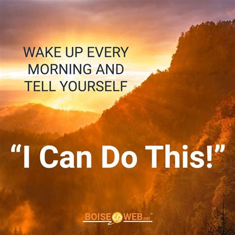 Motivational quote "I Can Do This!" | Inspirational quotes, Good day quotes, Motivational quotes