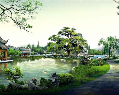 Chinese Garden Wallpapers - Top Free Chinese Garden Backgrounds - WallpaperAccess