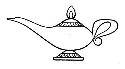 magical lamp drawing - Clip Art Library