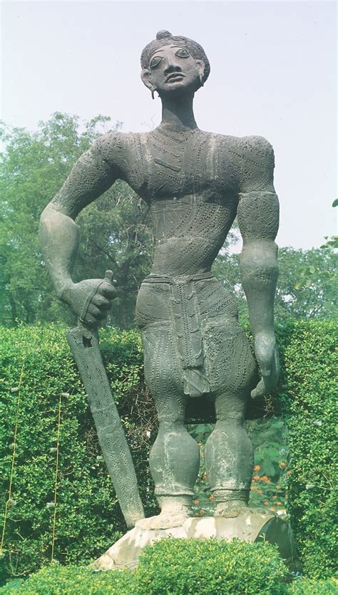 MODERN SCULPTURE: Meera Mukherjee. " Ashoka at Kalinga", 1972. Bronze ...