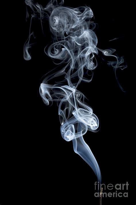 Incense Smoke Abstract Photograph by Marek Uliasz