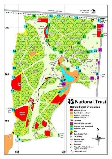 Hatfield Forest Cycle Map Hatfield Forest, Cycle Ride, Green Man, Pretty Places, Bike Rides ...