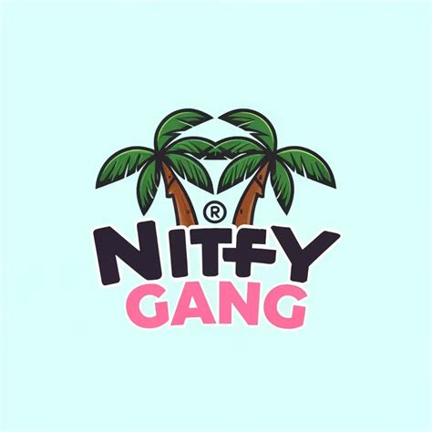 LOGO Design for Nifty Gang Energetic Green Text with a Stylish Palm ...