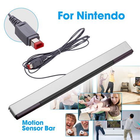 Wired Infrared IR Ray Motion Receiver Sensor Bar for Nintendo Wii Wii U ...