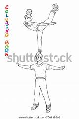 Women Acrobats Coloring Pages sketch template