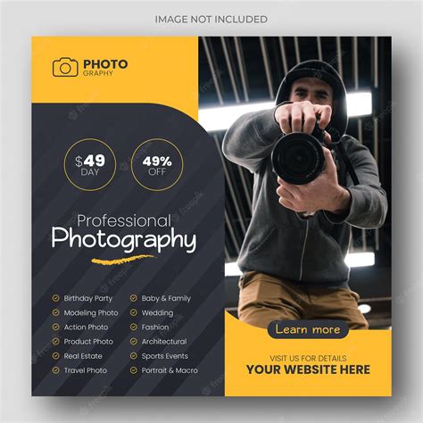 Photography Banner Template