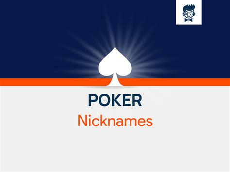 Poker Nicknames: 560+ Cool And Catchy Nicknames - BrandBoy