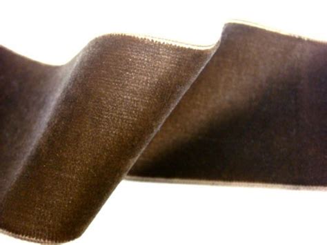 Velvet Ribbon - Brown - 2" wide