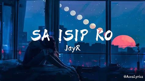 JayR - SA ISIP KO /cover by Jenzen Guino (Lyrics Video) - YouTube