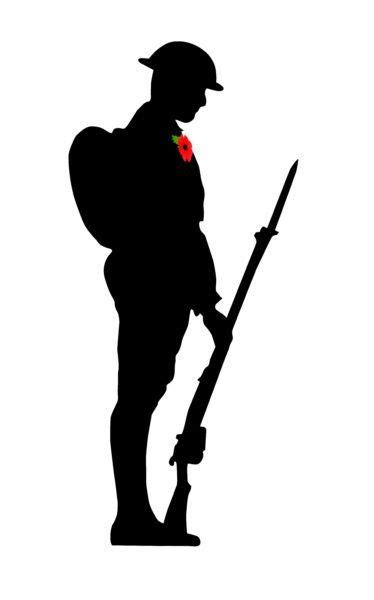 ww1 soldier silhouette template printable - Google Search | Remembrance day poppy, Remembrance ...