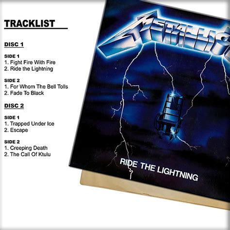 WEA Metallica - Ride the Lightning Vinyl LP (180 Gram Vinyl) | Guitar Center