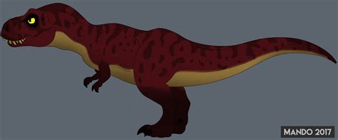 Red Tyrannosaurus rex by rainbowarmas on DeviantArt