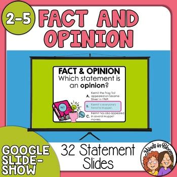 Fact and Opinion PowerPoint by Rachel Lynette | Teachers Pay Teachers