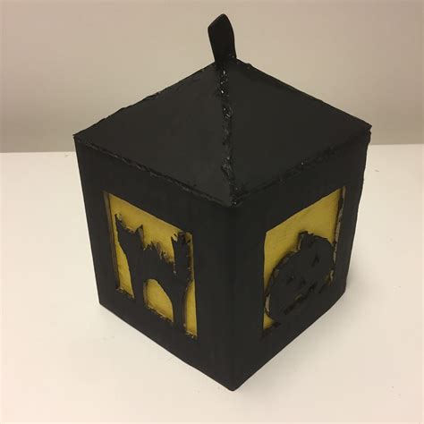 Stick This: DIY Cardboard Halloween Lantern