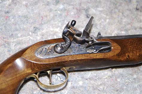 Flintlock pistol, mechanism detail | Closeup on the flintloc… | Flickr