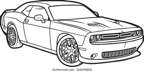 Printable Coloring Pages Of A 2019 Dodge Hellcat Challenger ...