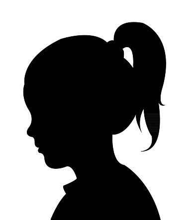 A Girl Head Silhouette Vector Stock Illustration - Download Image Now - iStock