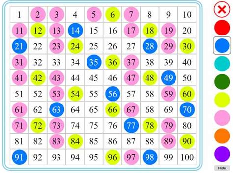 100 Square - Maths Zone Cool Learning Games