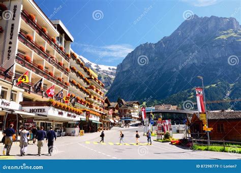 Grindelwald - Swiss Mountain Resort (Jungfrau Region) Editorial Stock ...