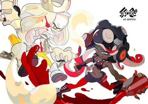 Splatoon 2 Splatfest Art Has Pearl and Marina Playing With Their Food