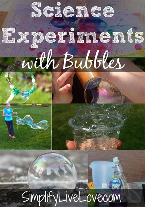 Science Experiments with Bubbles - Simplify, Live, Love