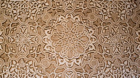 Pattern Flowers Stars Design Mosaic Floral Ornaments Doily | Textured wallpaper, Arabesque ...