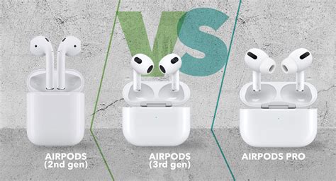 AirPods (3rd gen) vs AirPods (2nd gen) vs AirPods Pro: Which Apple ...